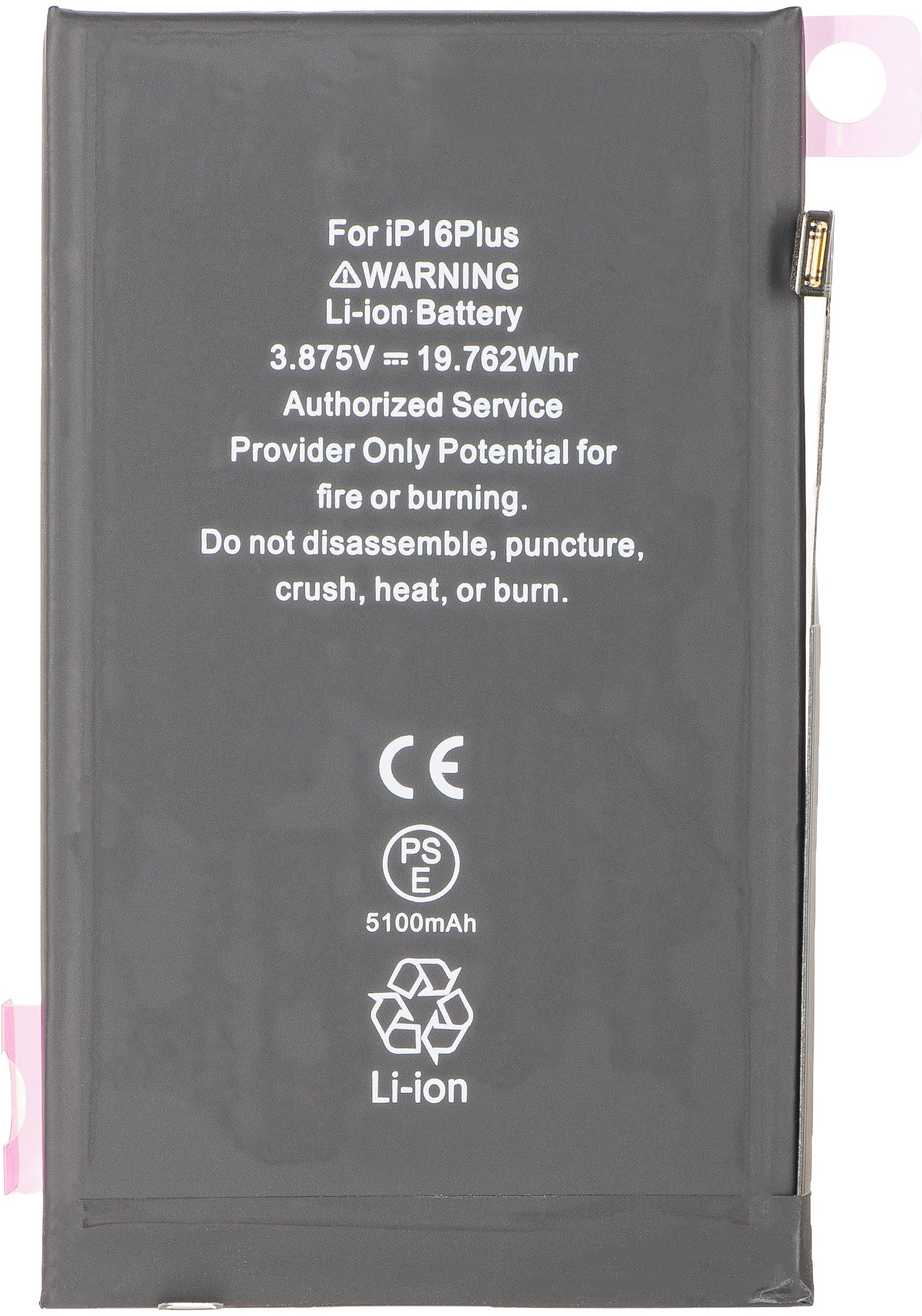 Akku Apple iPhone 16 Plus, hohe Kapazität