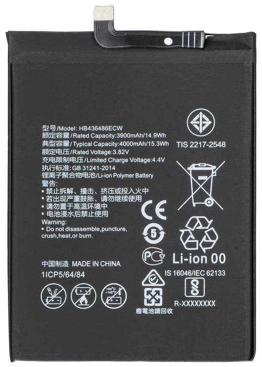 Akku für Honor 20 Pro / View 20 / Mate 20 / P20 Pro / Mate 10, HB436486ECW