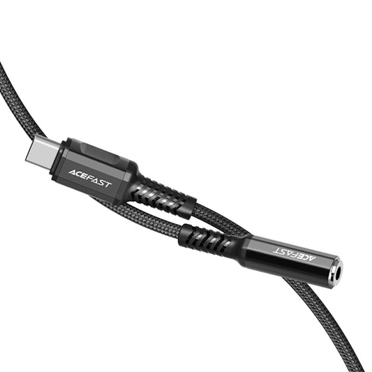 Audioadapter USB-C - 3,5 mm Acefast C1-07, Schwarz