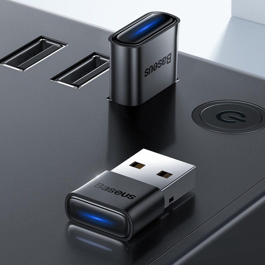 Baseus BA04 Bluetooth USB-Adapter 5.0 | Schwarz | Plug & Play