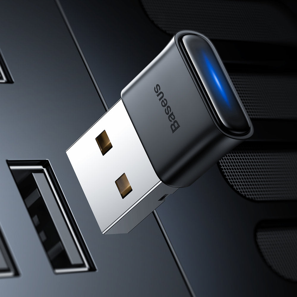Baseus BA04 Bluetooth USB-Adapter 5.0 | Schwarz | Plug & Play