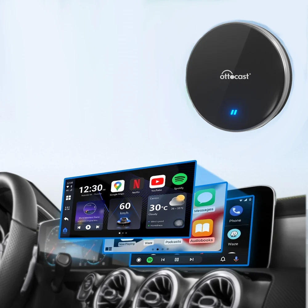 Carplay / Android Auto Wireless Adapter Ottocast OttoAibox P3 Lite für Apple iPhone / Android-Serie