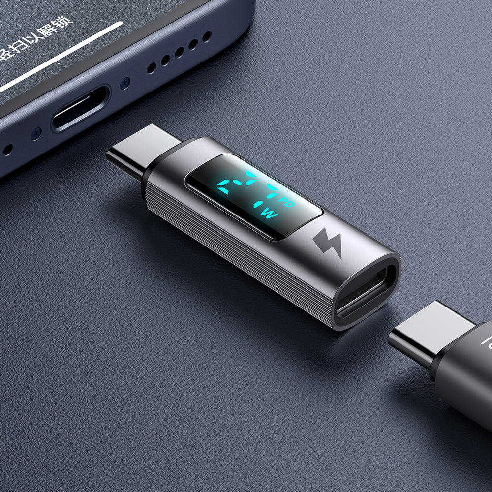 USB-C Daten- und Ladeadapter - USB-C McDodo OT-6090 Wales Display, Schwarz