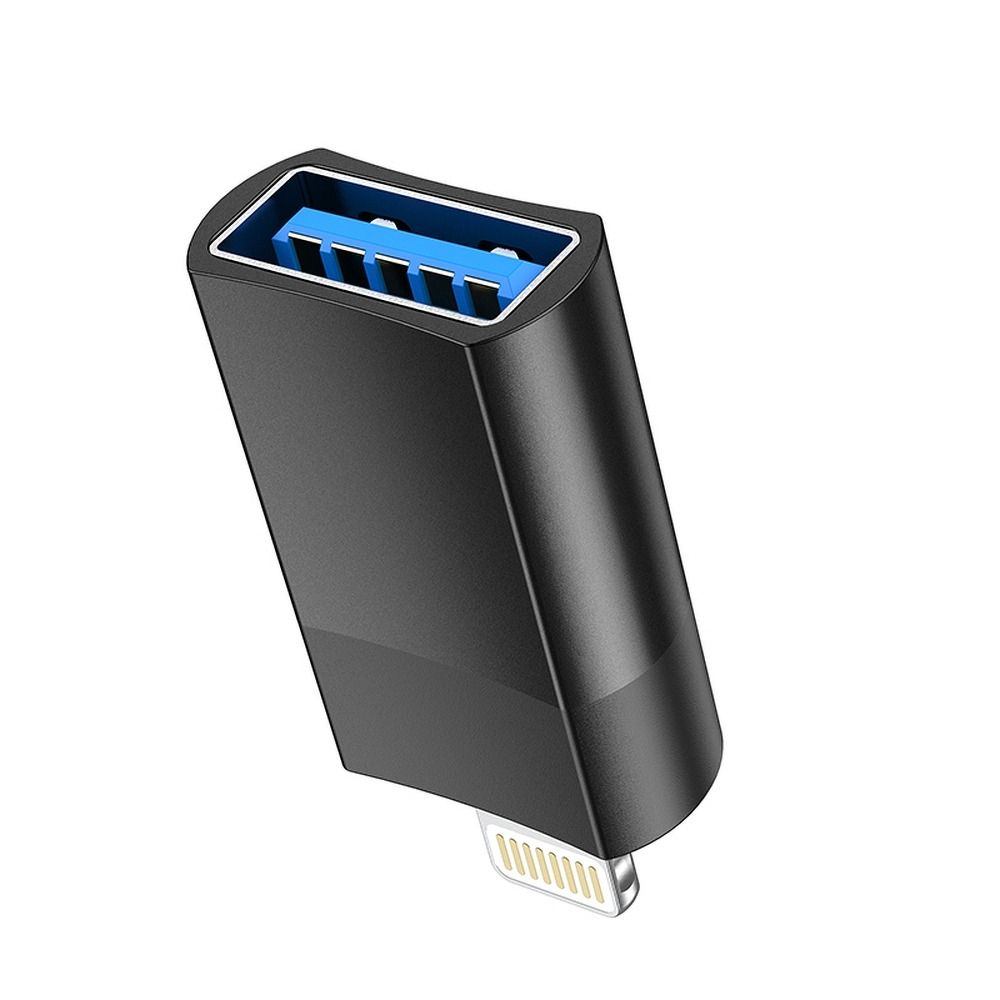 OTG Lightning - USB-A Adapter HOCO UA17, Schwarz