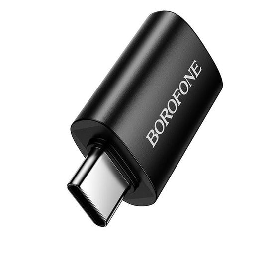 OTG USB-C - USB-A Adapter Borofone BV26C, Schwarz