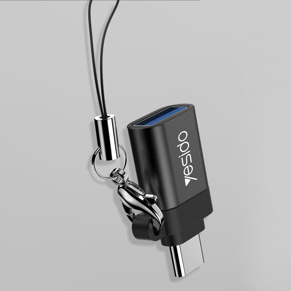 OTG Adapter USB-C - USB-A Yesido GS06, Schwarz