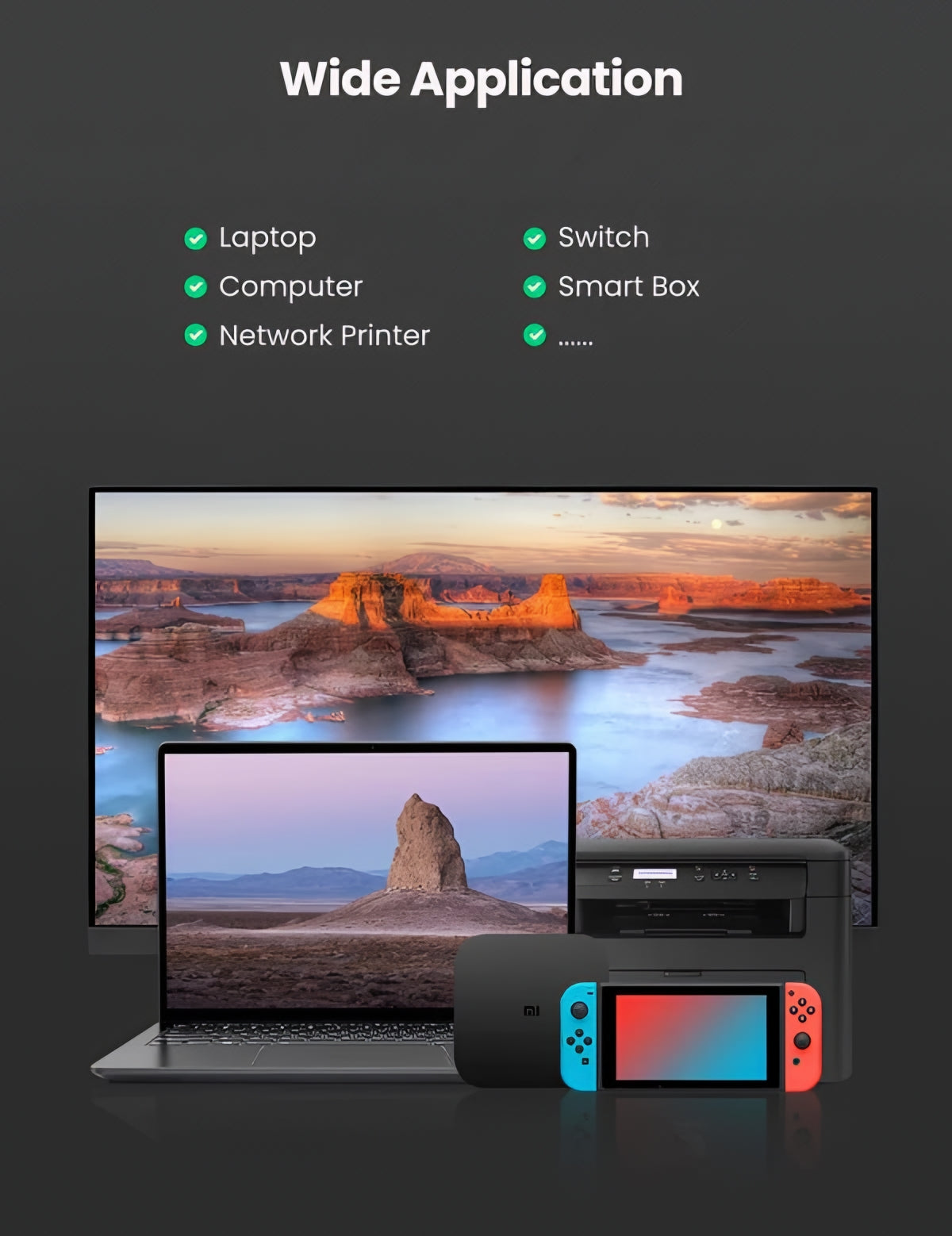 UGREEN CM209 Netzwerkkarte, RJ45, USB, Grau