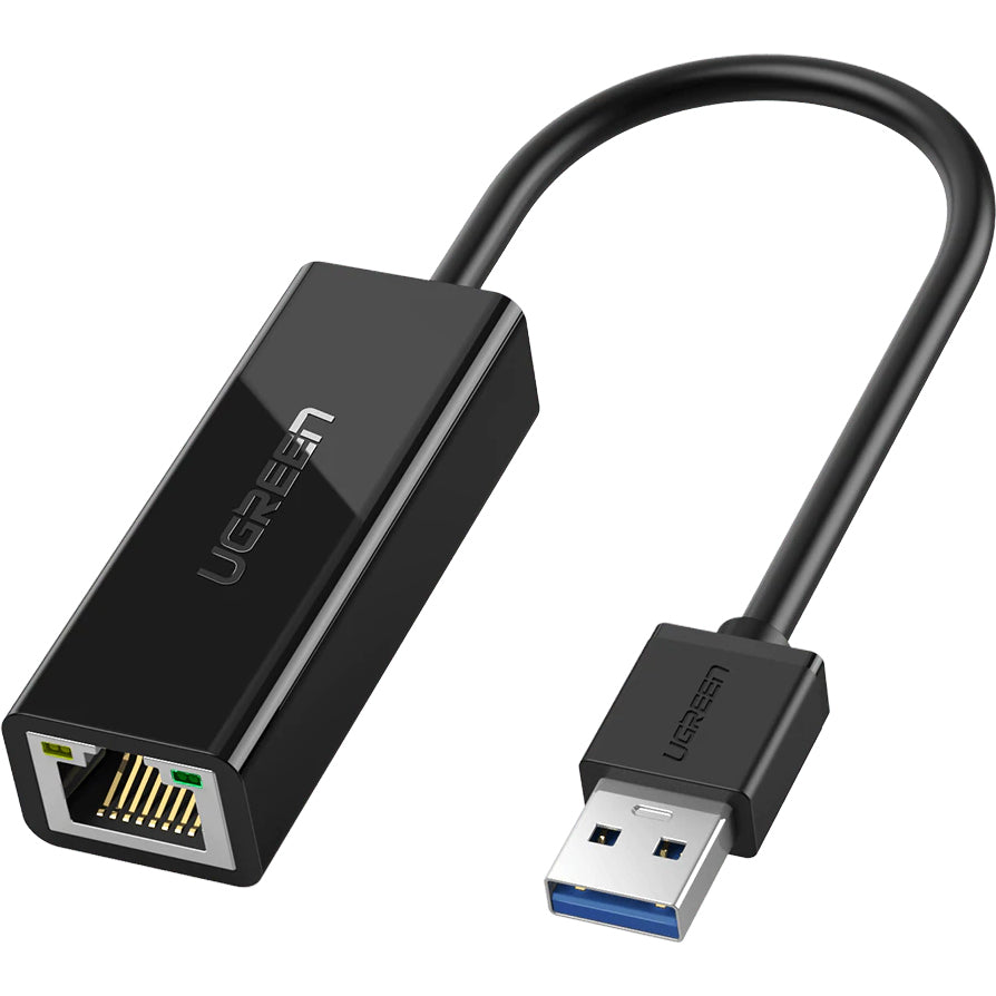UGREEN CR111 Network Card, RJ45, USB 3.0, Black