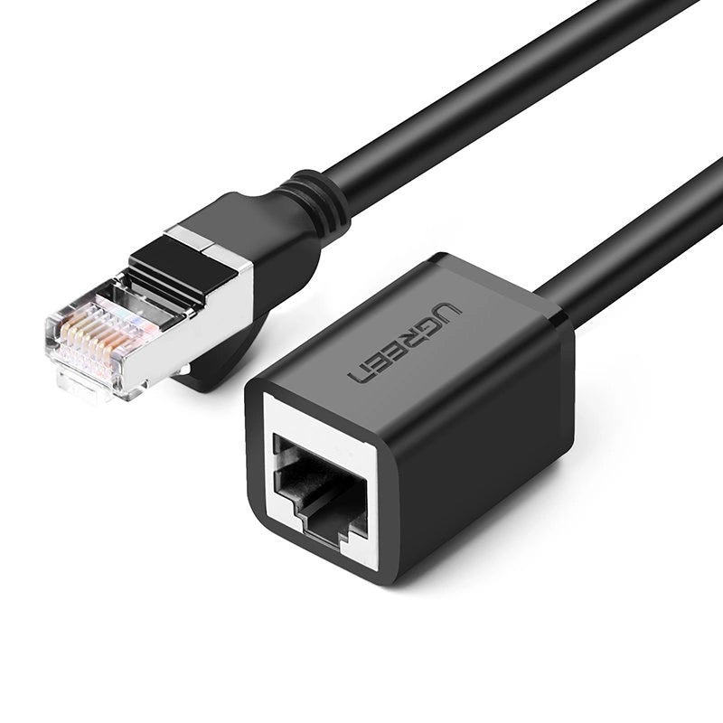 Verlängerungskabel Netzwerk UGREEN NW112, RJ45 - RJ45, 1m, Schwarz