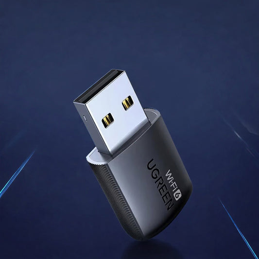 UGREEN CM762 (35264) Wireless Adapter, Dual Band, Wi-Fi 6, 600Mbps, Black