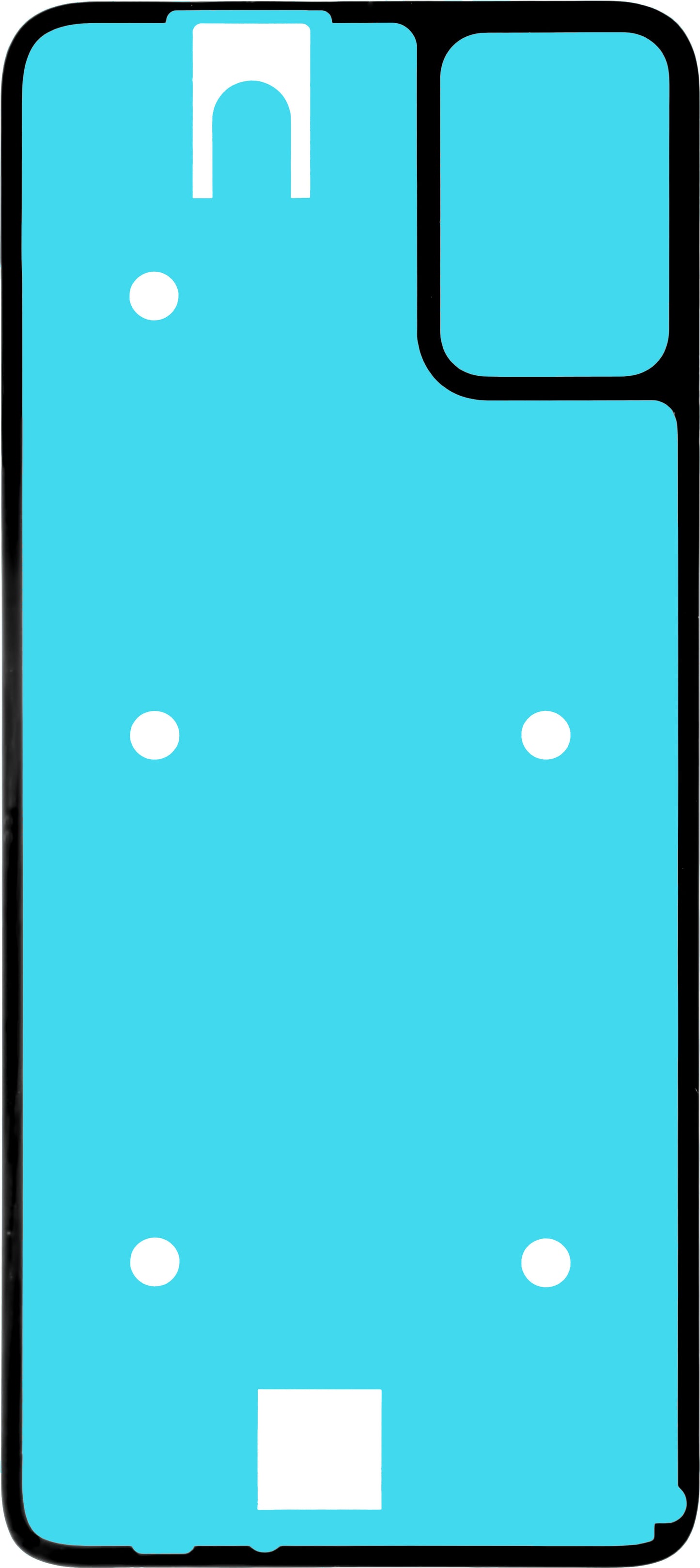 Klebstoff Batterieabdeckung Motorola Moto E22i / E22, Service Pack 5D78C21629