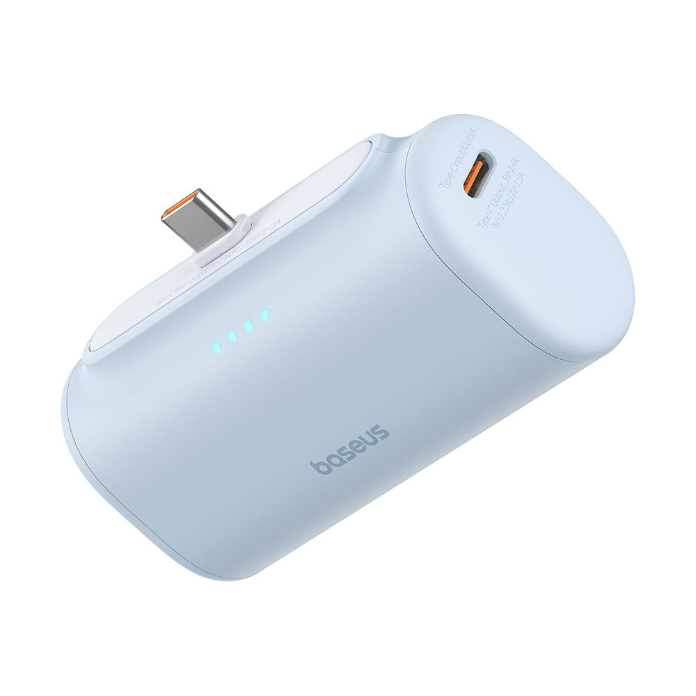 Externer Akku Baseus Compact, 5000mAh, 20W, PD, 2 x USB-C, Blau P10068306313-00