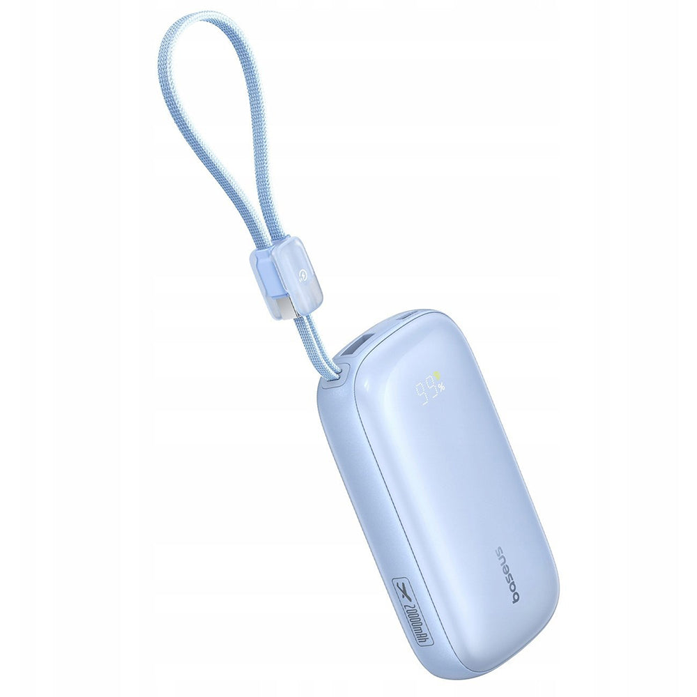 Externer Akku Baseus EnerFill FC21 Qpow 3 Ultra, 10000mAh, 22.5W, QC + PD, 1 x USB-A - 1 x USB-C, Blau E0027L03