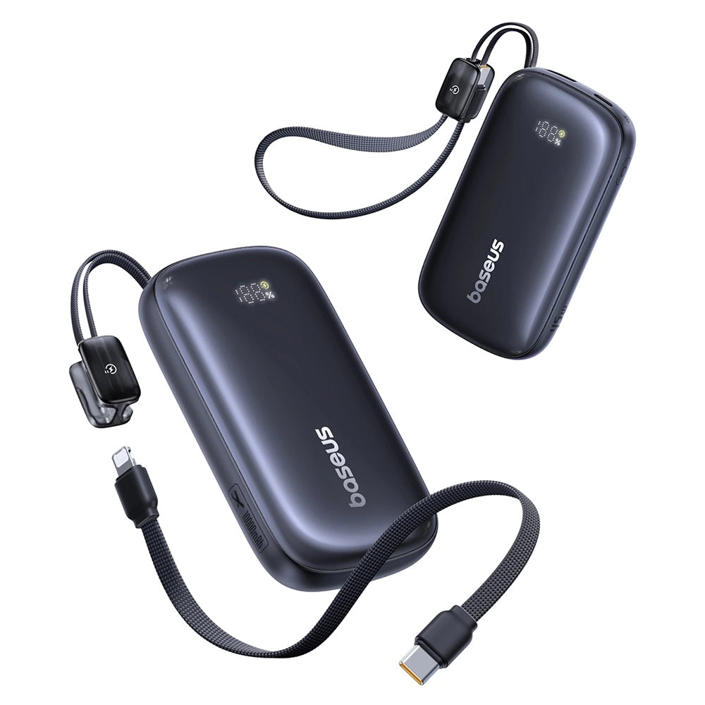 Externer Akku Baseus EnerFill FC21 Qpow 3 Ultra, 10000mAh, 45W, QC + PD, 1 x USB-A - 1 x USB-C, Schwarz E0027Q00