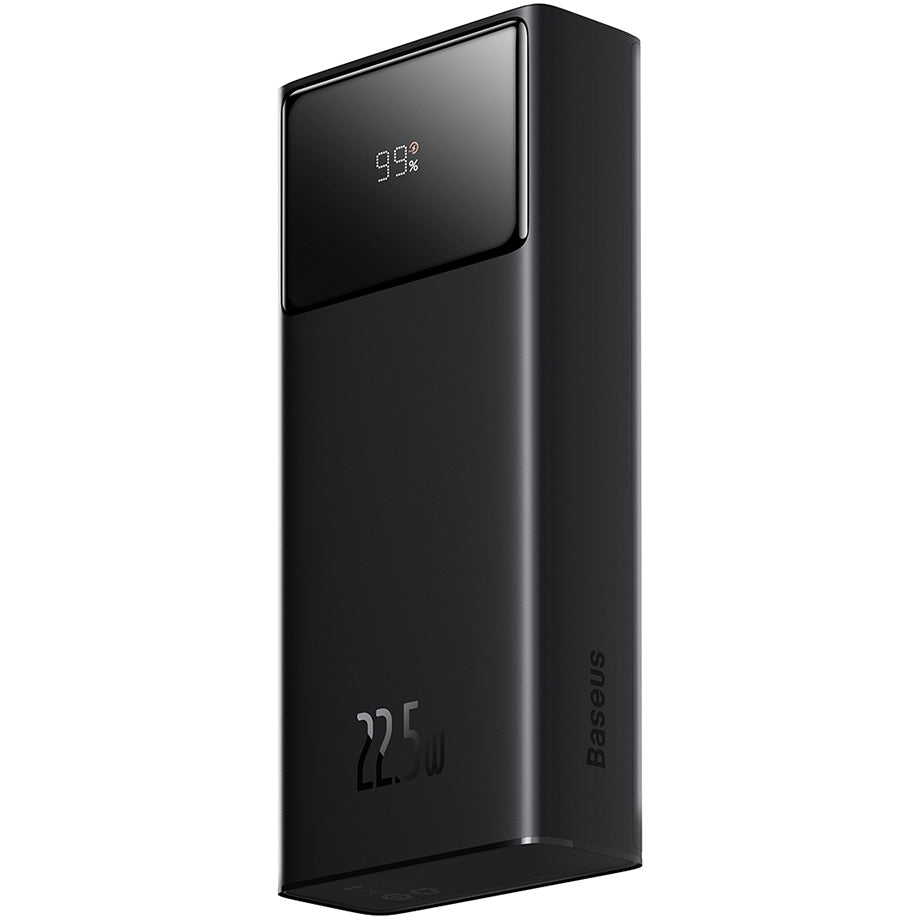 Externer Akku Baseus Star Lord, 20000mAh, 22,5W, QC + PD, 1 x USB-C - 2 x USB-A, Schwarz PPXJ080001
