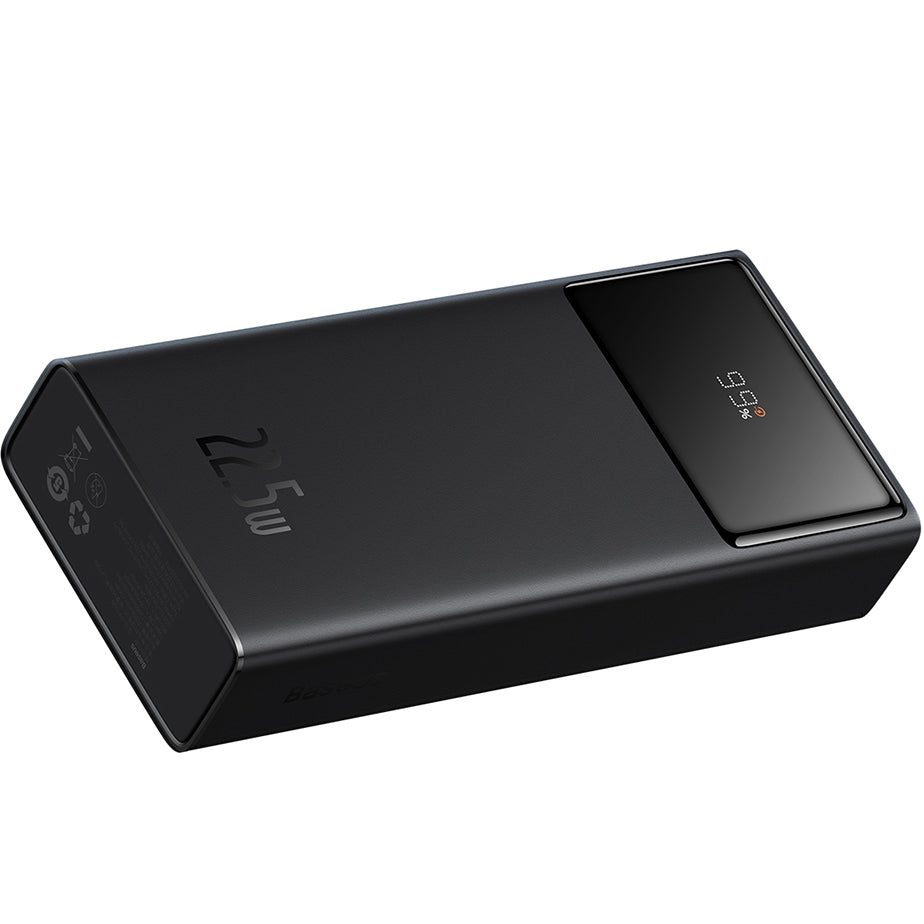 Externer Akku Baseus Star Lord, 20000mAh, 22,5W, QC + PD, 1 x USB-C - 2 x USB-A, Schwarz PPXJ080001