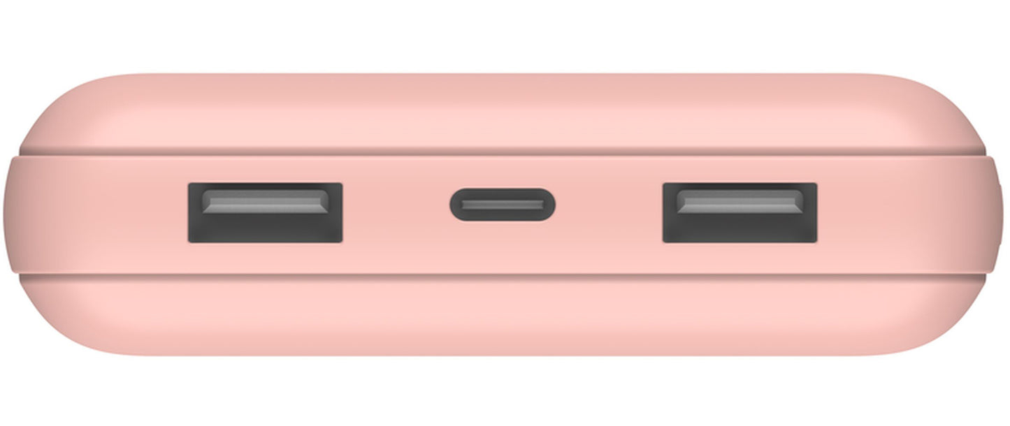 Externe Batterie Belkin BoostCharge, 20000mAh, 15W, 1 x USB-C - 2 x USB-A, Roségold BPB012btRG