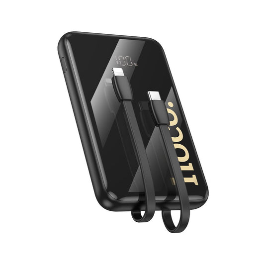 Externe Batterie HOCO Q37, 10000mAh, 22,5W, QC + PD, 1 x Lightning - 1 x USB-A - 2 x USB-C, Schwarz