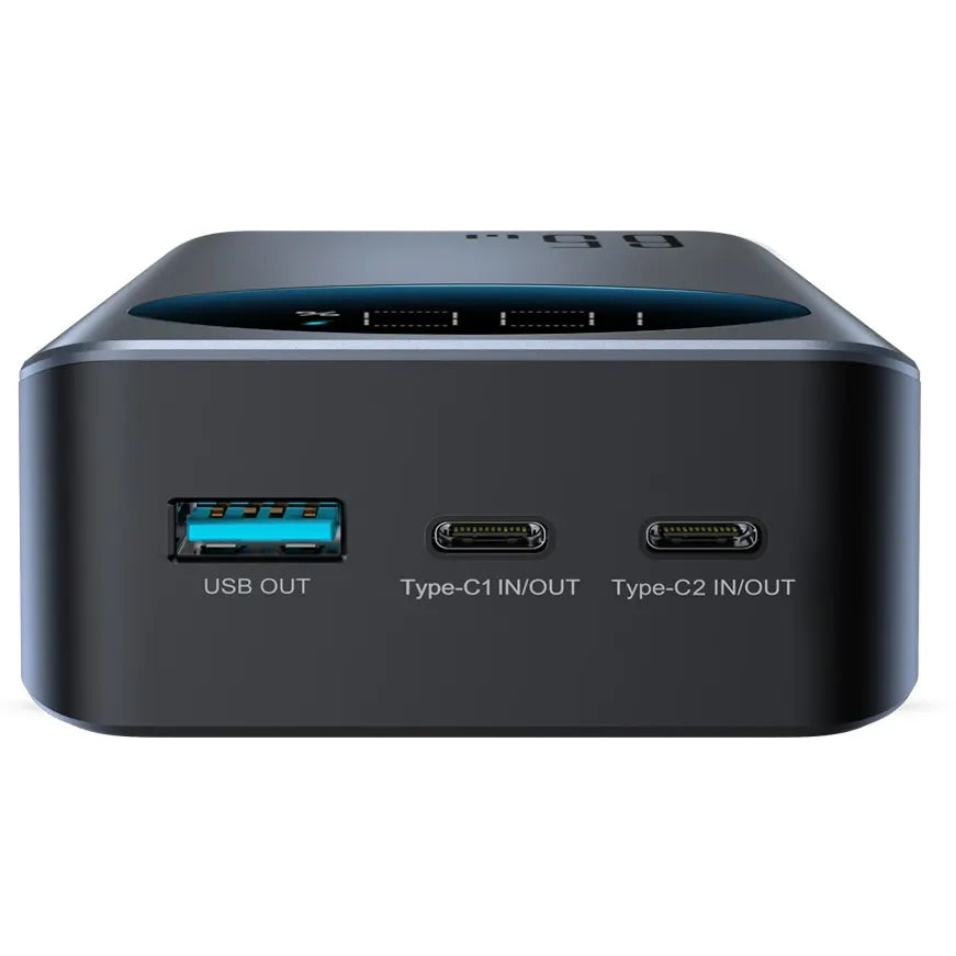 Externer Akku Joyroom JR-PBF05, 30000mAh, 65W, QC + PD, 1 x USB-A - 2 x USB-C, Schwarz