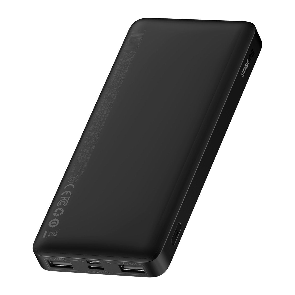 Baseus Bipow Powerbank 10000mAh | 15W | USB-C & 2x USB-A | Schwarz