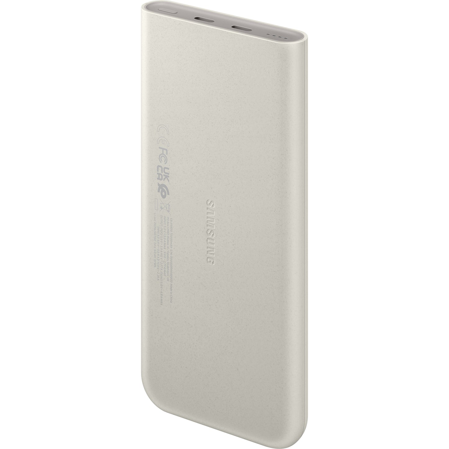 Samsung Externer Akku, 10000mAh, 25W, PD, 2 x USB-C, Beige EB-P3400XUEGEU