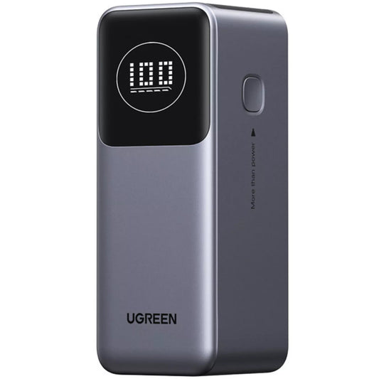 UGREEN PB724 Externer Akku, 12000mAh, 100W, QC + PD, 1 x USB-A - 1 x USB-C, Grau