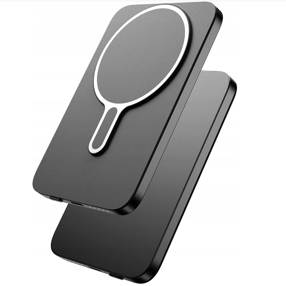 Externer Wireless-Akku 3MK MagSnap Go, 5000mAh, 20W, PD + FQI, 1 x QI - 1 x USB-C, Grau