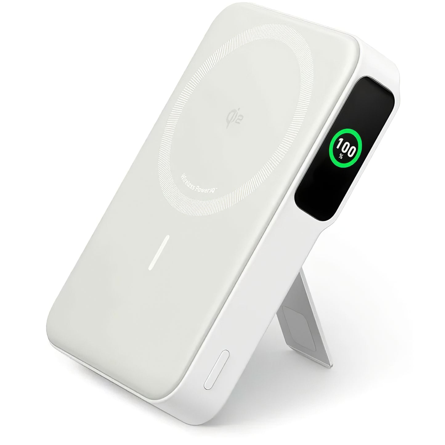 Anker MagGo Wireless Externer Akku, 10000mAh, 27W, PD + FQI, 1 x QI - 1 x USB-C, Weiß A1654G21