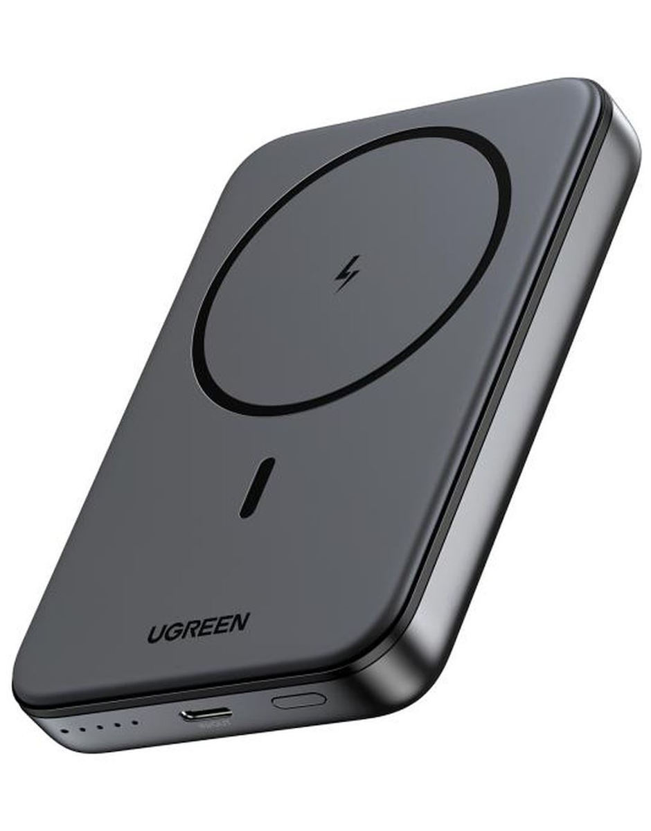 Externer Wireless-Akku UGREEN PB561, 10000mAh, 20W, PD + FQI, 1 x QI - 1 x USB-C, Schwarz
