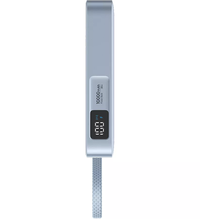 Wireless Powerbank UGREEN MagFlow PB773 (65958), 10000mAh, 25W, PD + FQI, 1 x QI - 2 x USB-C, Blau