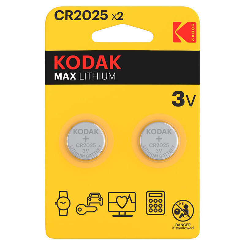 Kodak Max Batterie, CR2025, 2 Stück Set