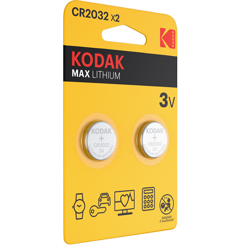 Kodak Max Batterie, CR2032, Set 2 Stück