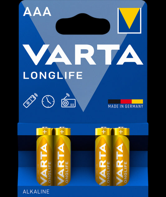 Varta Longlife 4903 Batterien, AAA / LR3, Satz 4 Stück