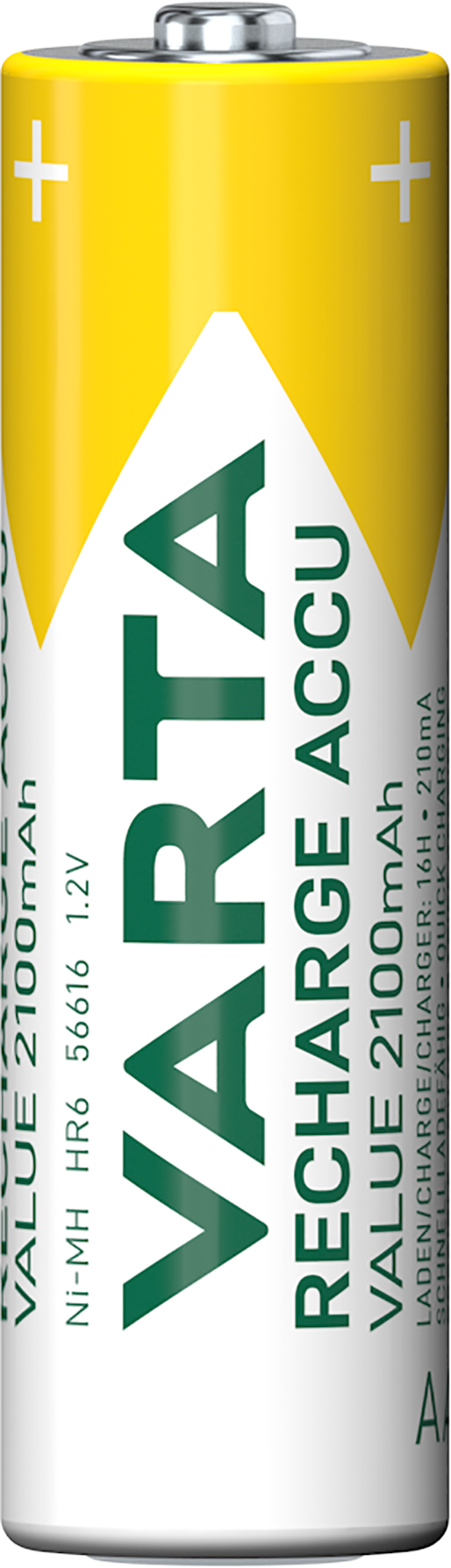 Varta Professional Wiederaufladbare Batterie, AA / HR6, 2100mAh, Satz von 4 Stück