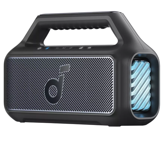 Tragbarer Bluetooth-Lautsprecher Anker SoundCore Boom 2 Neue Version, 80W, TWS, RGB, Wasserdicht, Schwarz A3138012