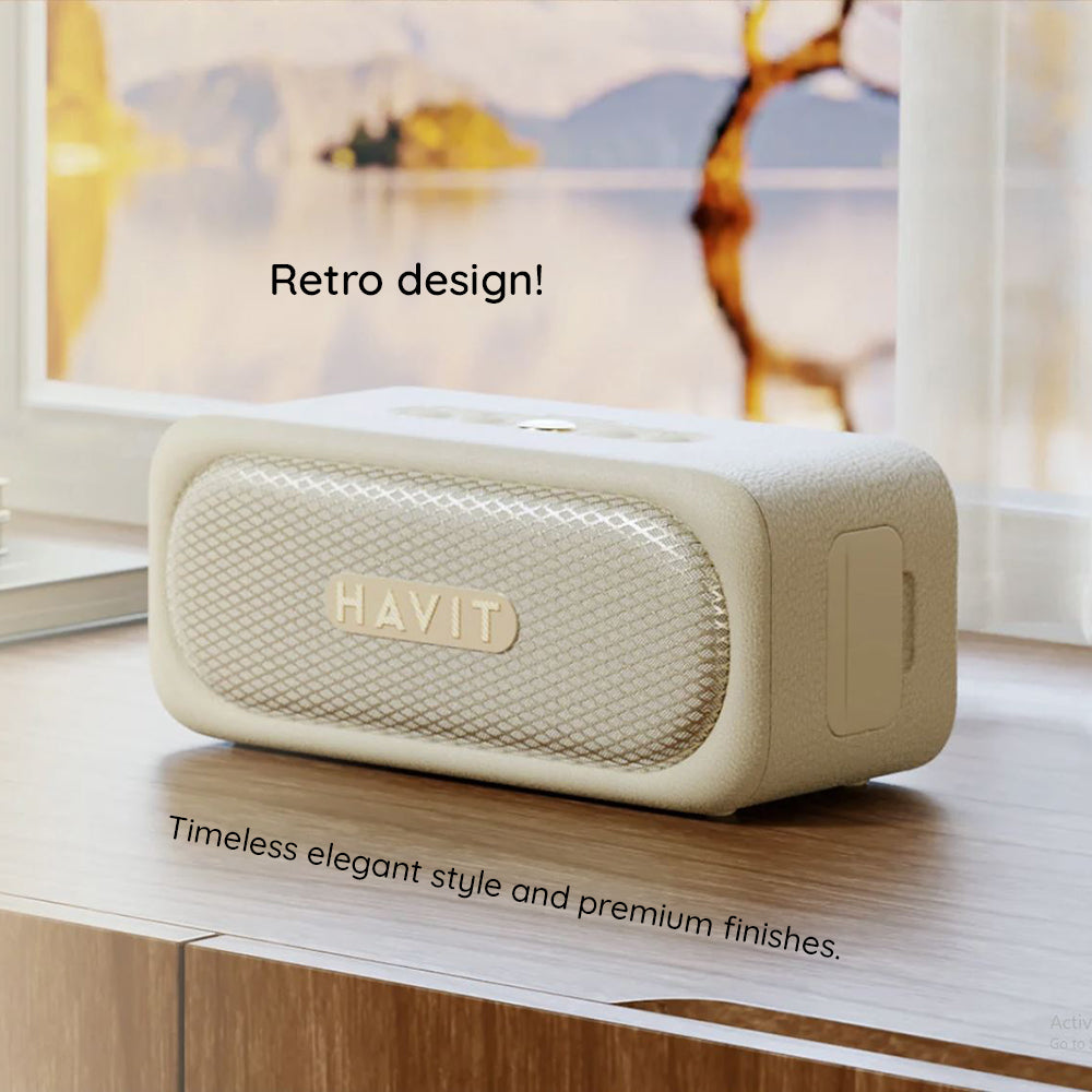 Bluetooth-Lautsprecher HAVIT SK905BT, 20W, wasserdicht, Beige
