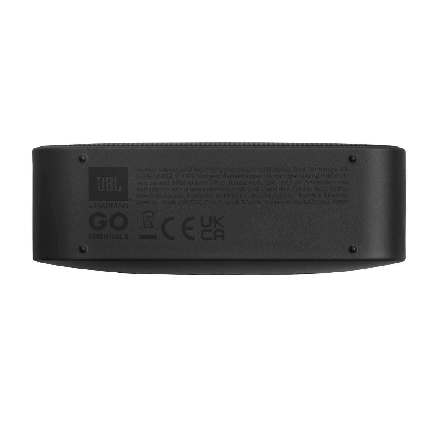 Tragbarer Bluetooth-Lautsprecher JBL Go Essential 2, 3.1W, Pro Sound, wasserdicht, Schwarz JBLGOES2BLKCN