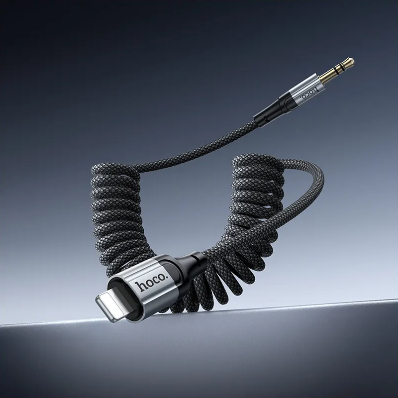 Audio-Kabel Lightning - 3,5mm HOCO UPA33A, 1,5m, Schwarz