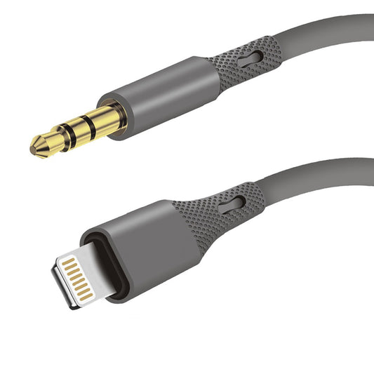 Audio-Kabel Lightning - 3.5mm Techsuit AC5 SoundFlex, 1m, Grau