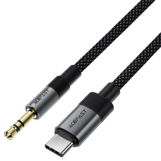 USB-C to 3.5mm Acefast J11 Audio Cable, 1m, Black