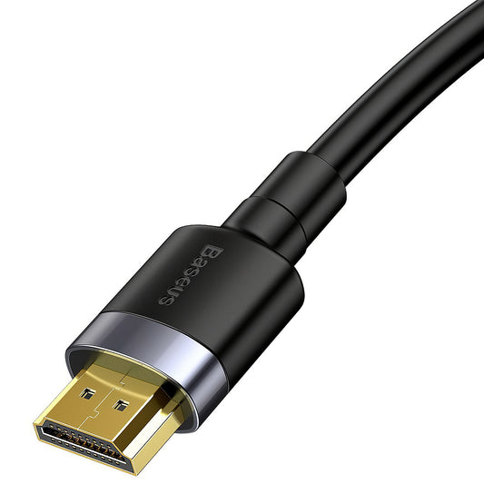 Baseus Videokabel, HDMI - HDMI, 4K, 1m, Schwarz CADKLF-E01