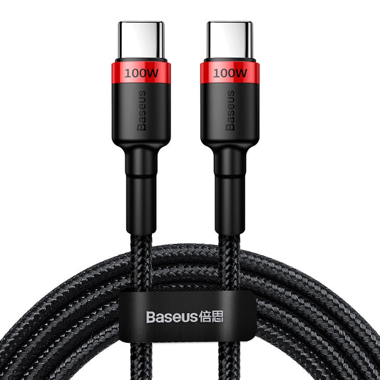 USB-C Daten- und Ladekabel - USB-C Baseus Cafule, 100W, 2m, Rot CATKLF-AL91