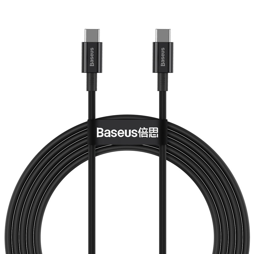 Baseus Superior Series USB-C auf USB-C Kabel 100W 1m | Schwarz | Nylon