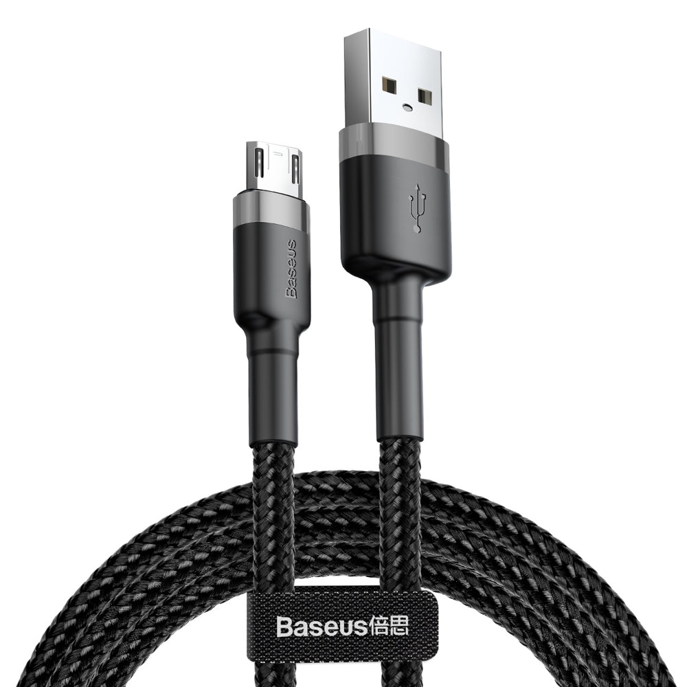 Daten- und Ladekabel USB-A - microUSB Baseus Cafule, 18W, 1m, Grau CAMKLF-BG1