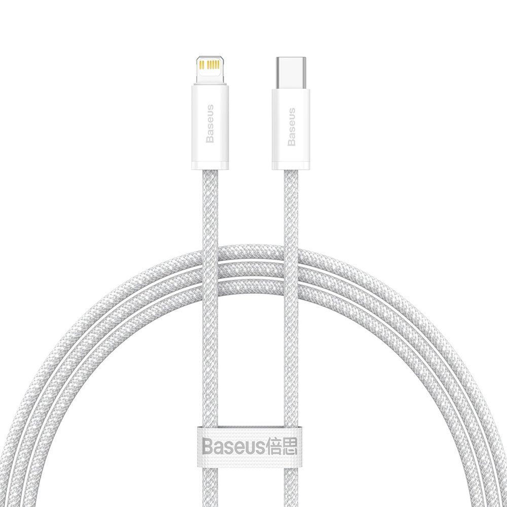 USB-C - Lightning Baseus Dynamic Fast Charging Daten- und Ladekabel, 20W, 2m, Weiß CALD000102