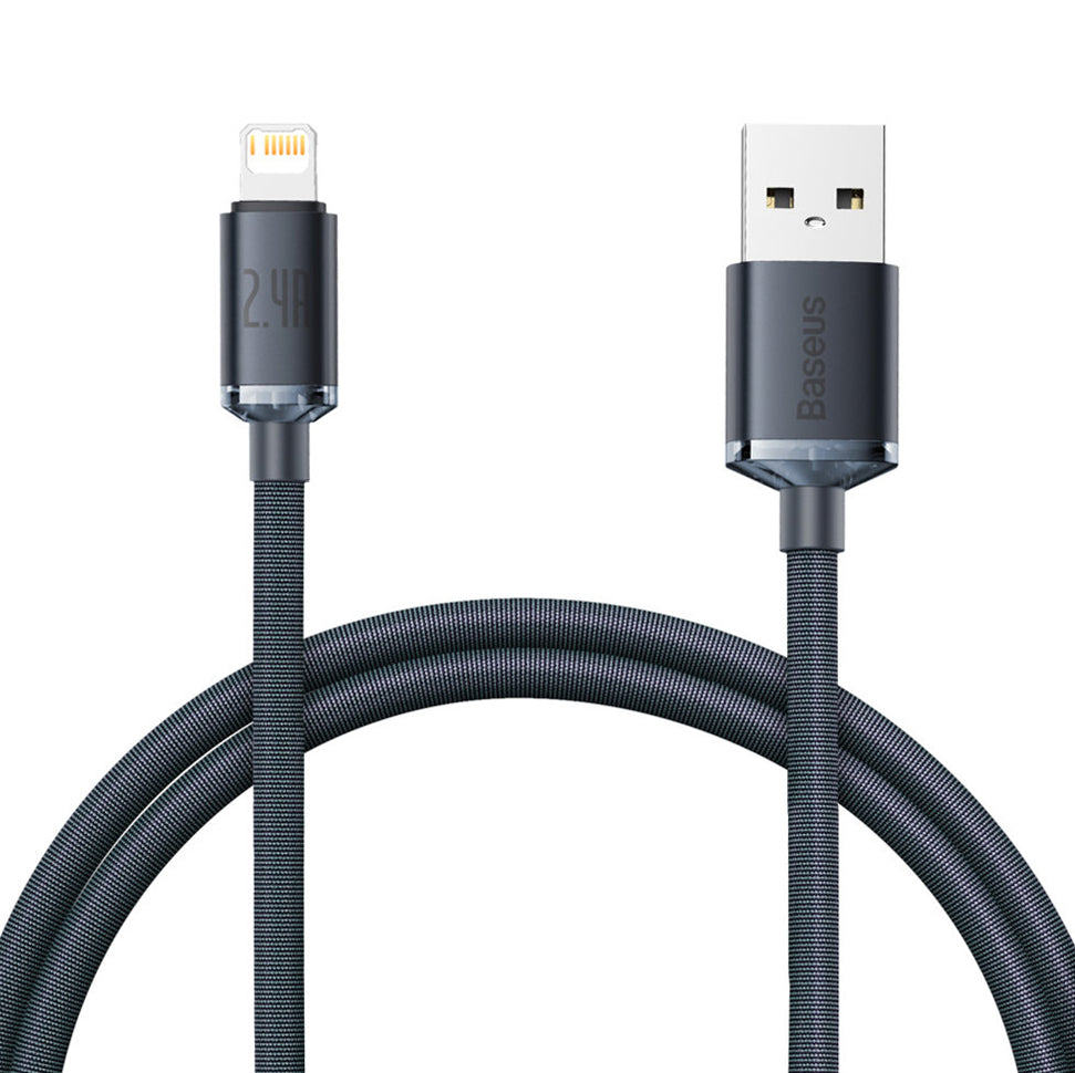 Baseus Crystal Shine Series USB-A auf Lightning Kabel 20W 1.2m | Schwarz