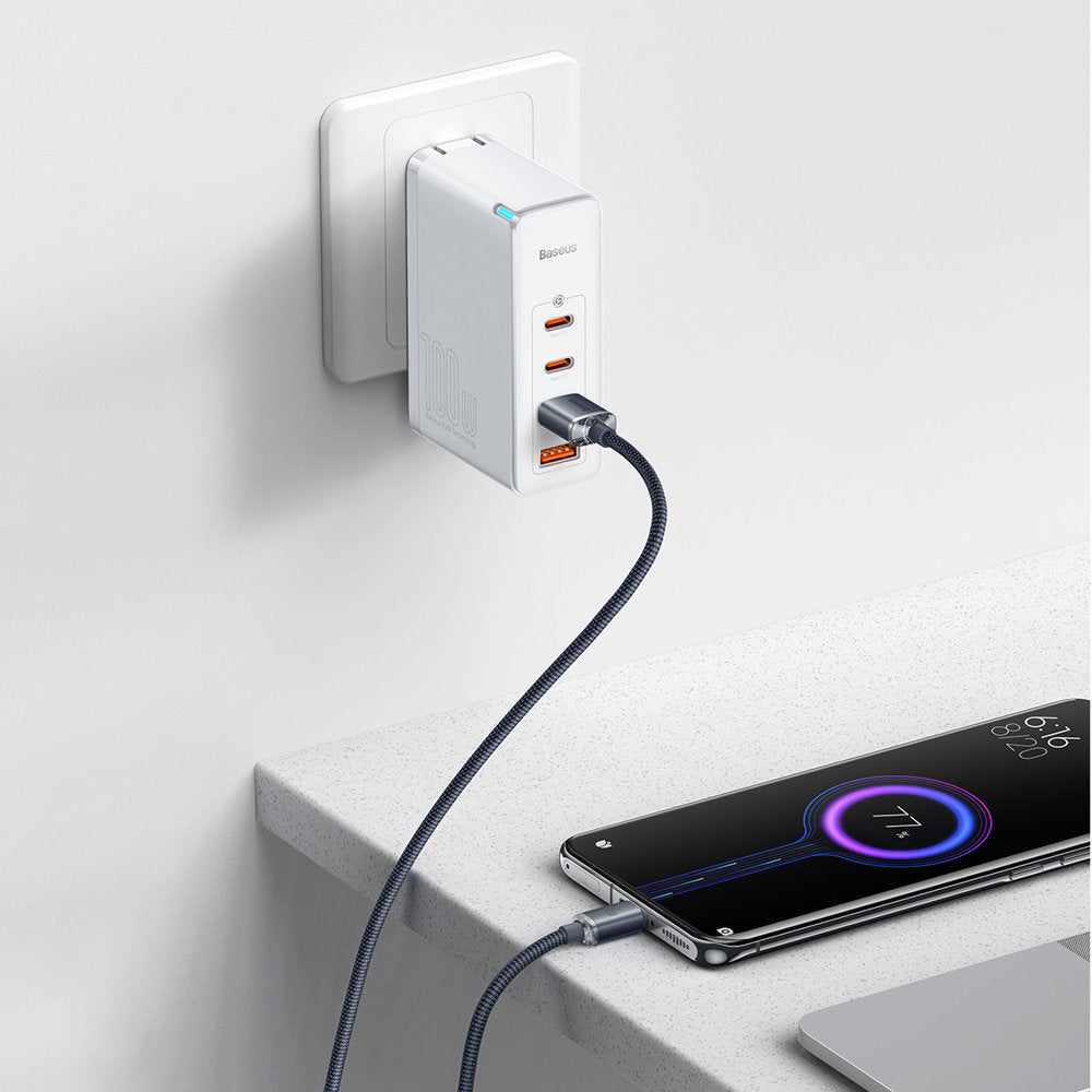 USB-A zu USB-C Baseus Crystal Shine Series Daten- und Ladekabel, 100W, 2m, Schwarz CAJY000501 CAJY000501