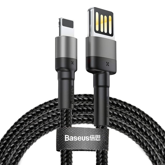 Daten- und Ladekabel USB-A - Lightning Baseus Cafule, 18W, 2m, Grau CALKLF-HG1