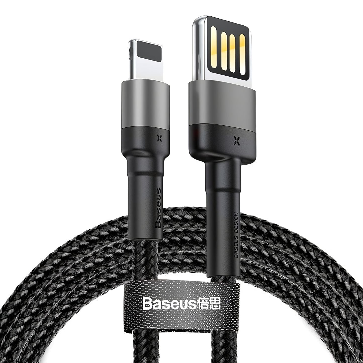 USB-A - Lightning Baseus Cafule Special Edition Daten- und Ladekabel, 18W, 2m, Grau CALKLF-HG1