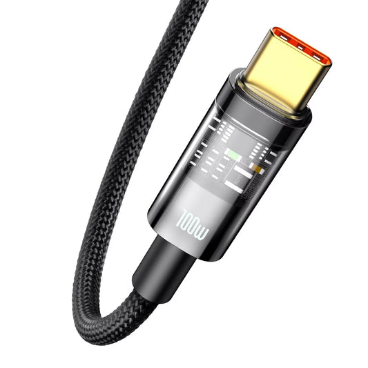 Daten- und Ladekabel USB-A - USB-C Baseus Explorer, 100W, 2m, Schwarz CATS000301